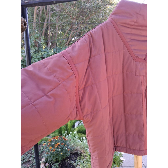 POL Rust Quilted Puffer Jacket Size L EUC - Picture 9 of 16
